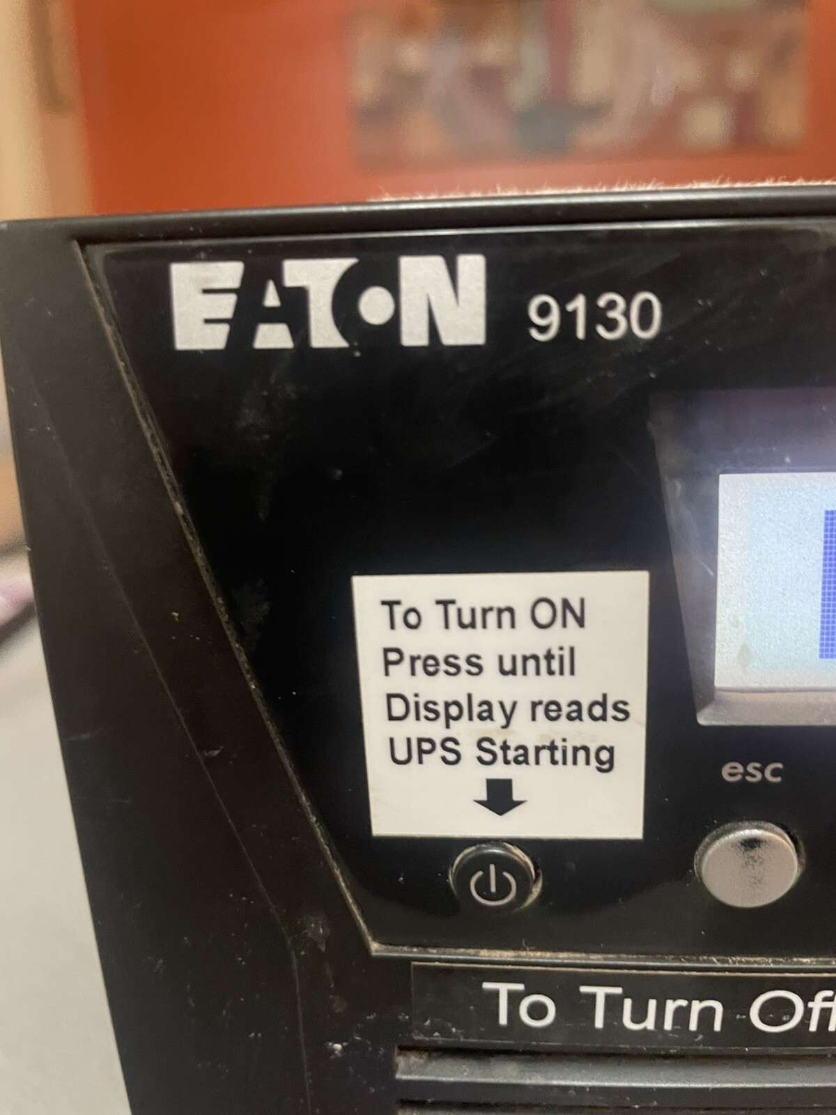 Eaton PW9130L1500T-XL UPS 125V/120V/110V/100V, 36VDC, 30Amp