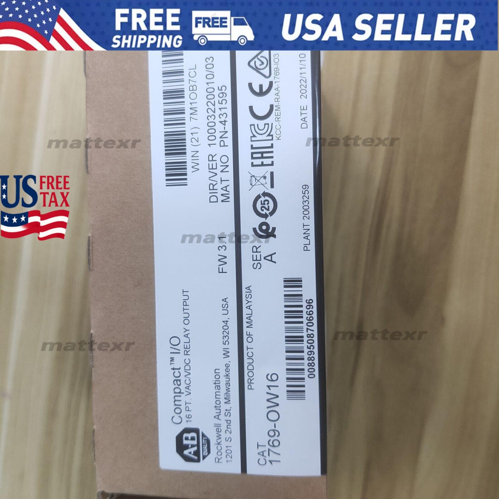 New Sealed Allen-Bradley 1769-OW16 CompactLogix Relay Output Module US Free Tax
