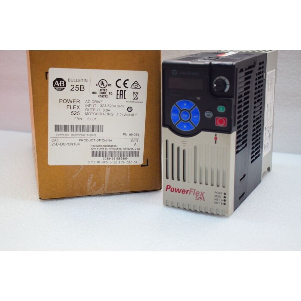 ‎️‍ NEW Factory Sealed AB 25B-D6P0N104 PowerFlex 525 AC DRIVE US Free Tax