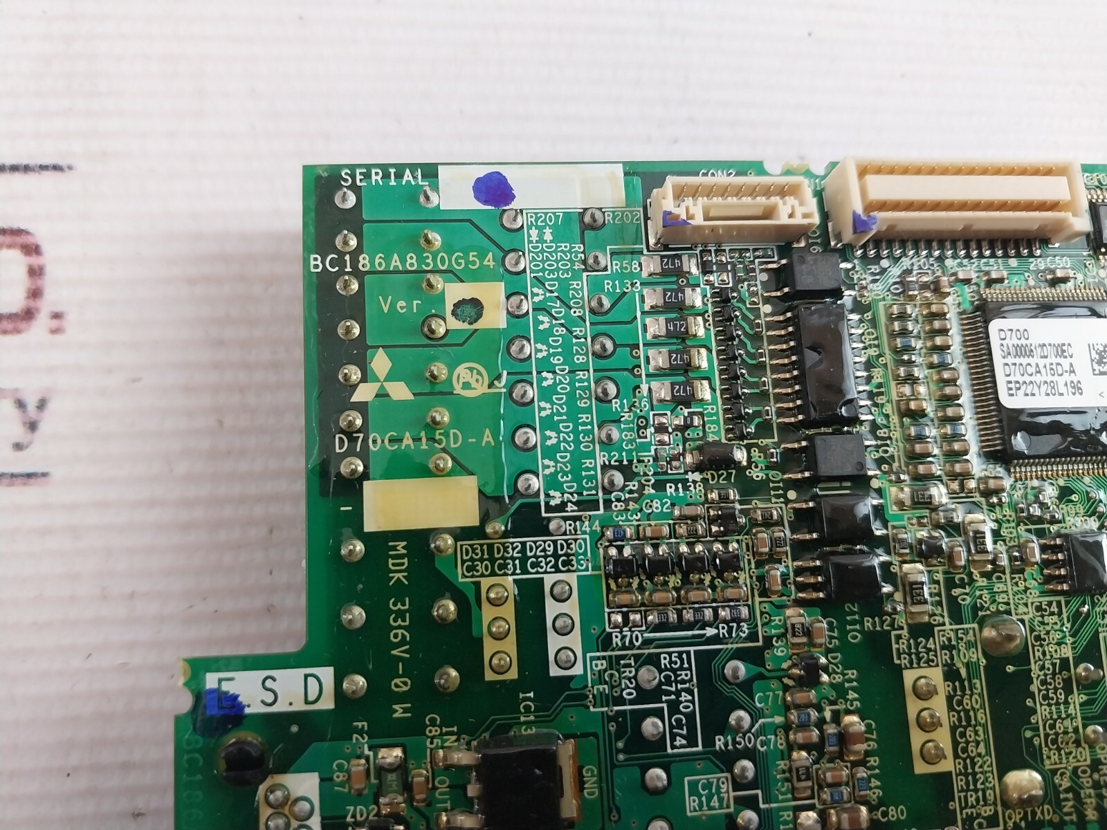 Mitsubishi Electric D70CA15D-A Inverter Drive Control Board MDK 336V