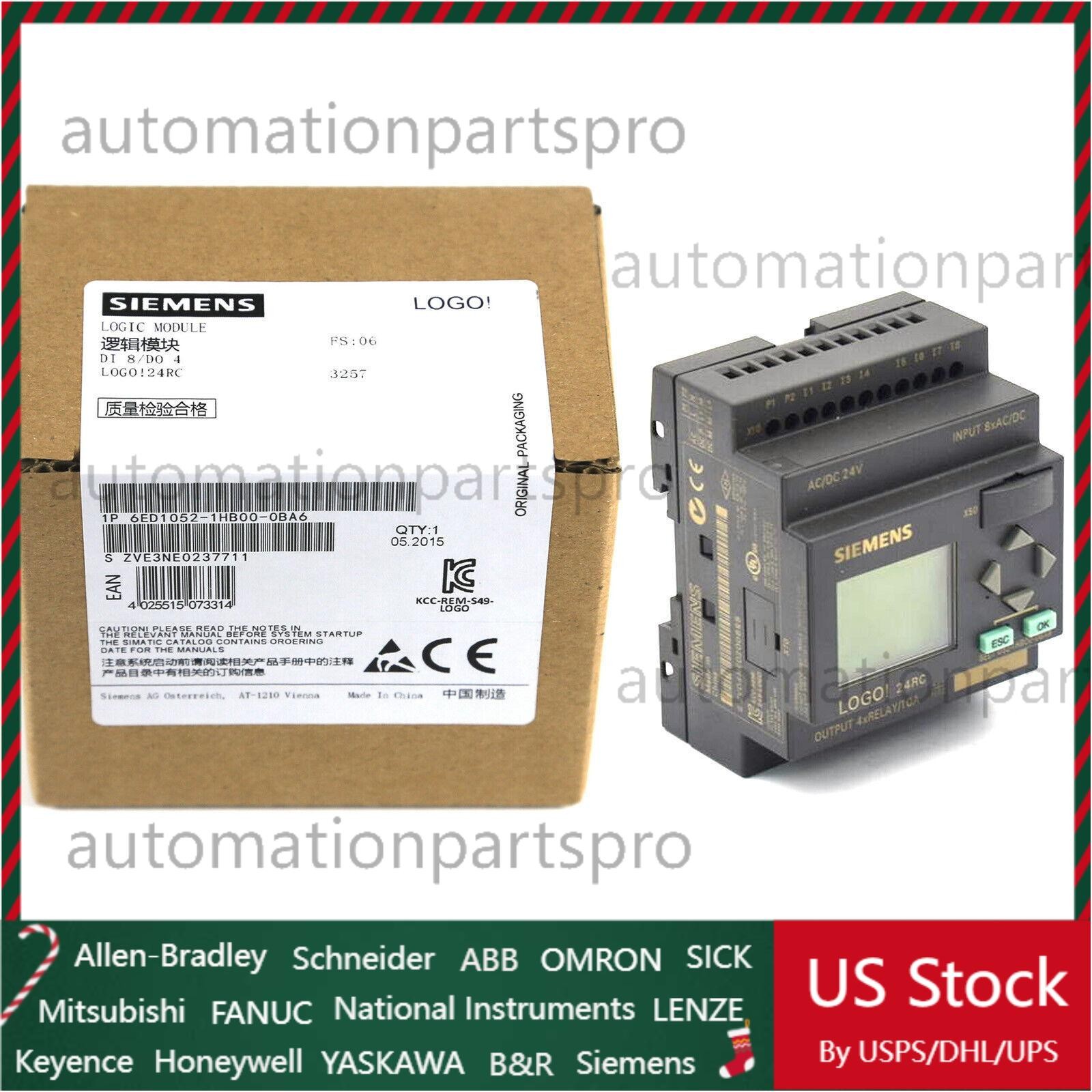 New Siemens LOGO 24RC logic module 6ED1052-1HB00-0BA6 6ED1 052-1HB00-0BA6