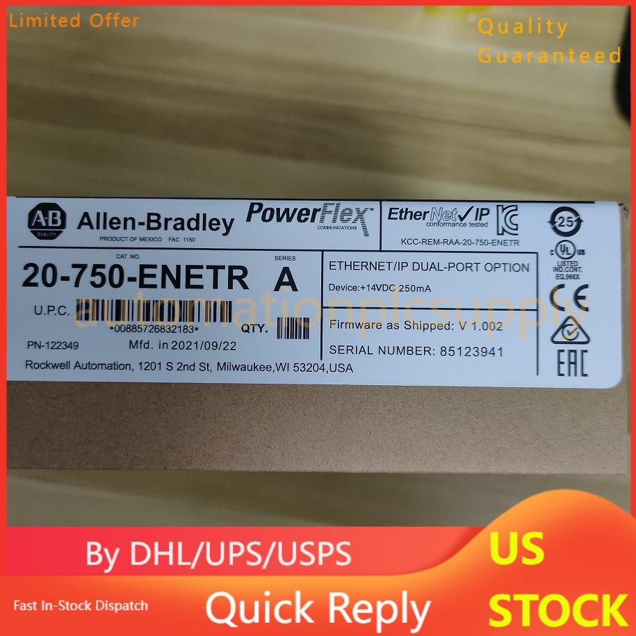 Factory Sealed Allen-Bradley 20-750-ENETR 750 2-P ENet/IP Module AB US Free Tax