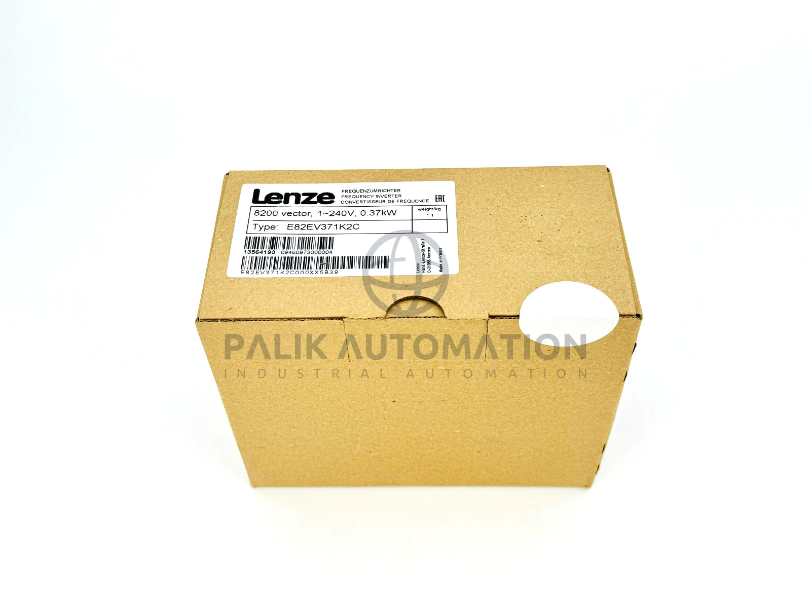 LENZE E82EV371K2C E82EV371_2C INVERTER 8200 SERIES 0.37kW 13564190 NEW
