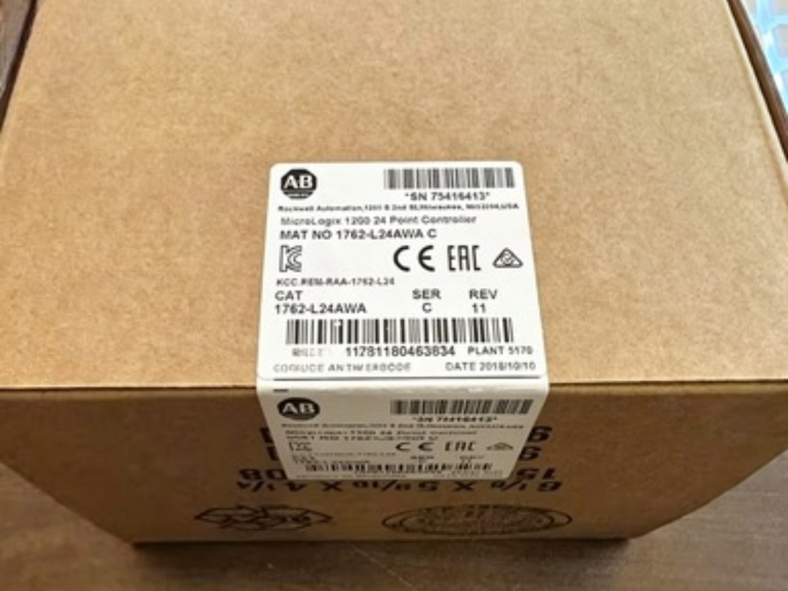 1PCS New 1762-L24AWA SER C Micrologix 1200 Controller Module Fast delivery