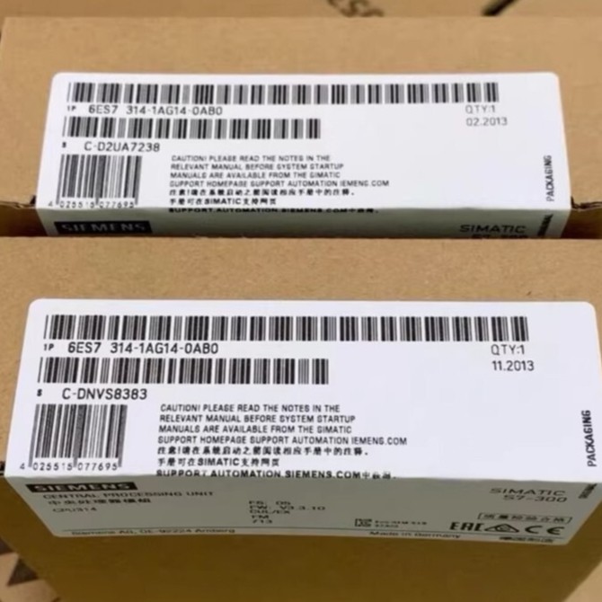 6ES7314-1AG14-0AB0 IPC New Sealed Siemens SIMATIC S7-300 6ES7 314-1AG14-0AB0