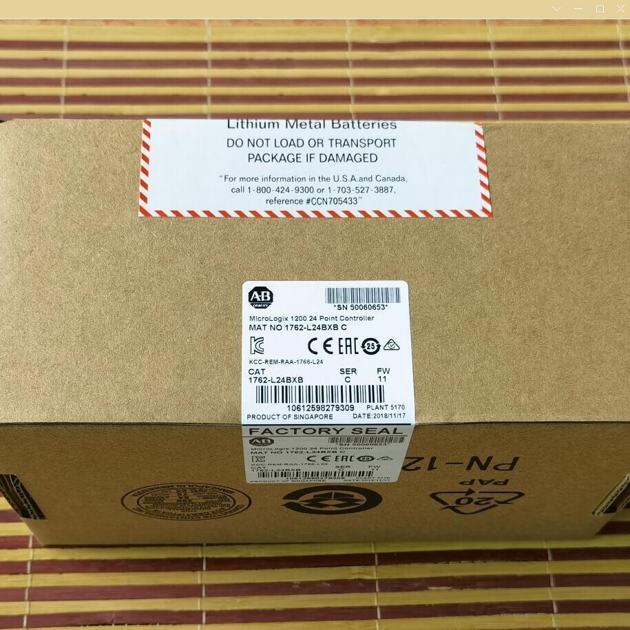 New Sealed Allen Bradley 1762-L24BXB / C MicroLogix 1200 24 Point Controller