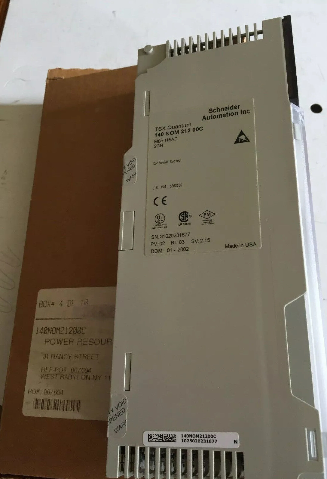NEW SCHNEIDER 140 NOM 212 00C MODBUS PLUS MODICON INTERFACE 2PT MODNET,FB