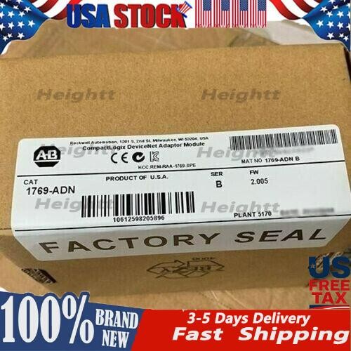 Factory Sealed 1769-ADN SER B CompactLogix DeviceNet Adaptor Module US Free Tax