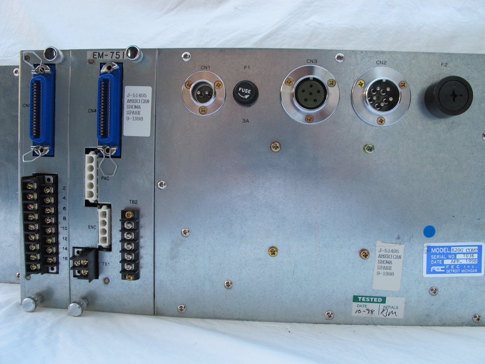 FEC 820G USPP 820G CONTROLLER | FEC 820G CONT CONTROLLER
