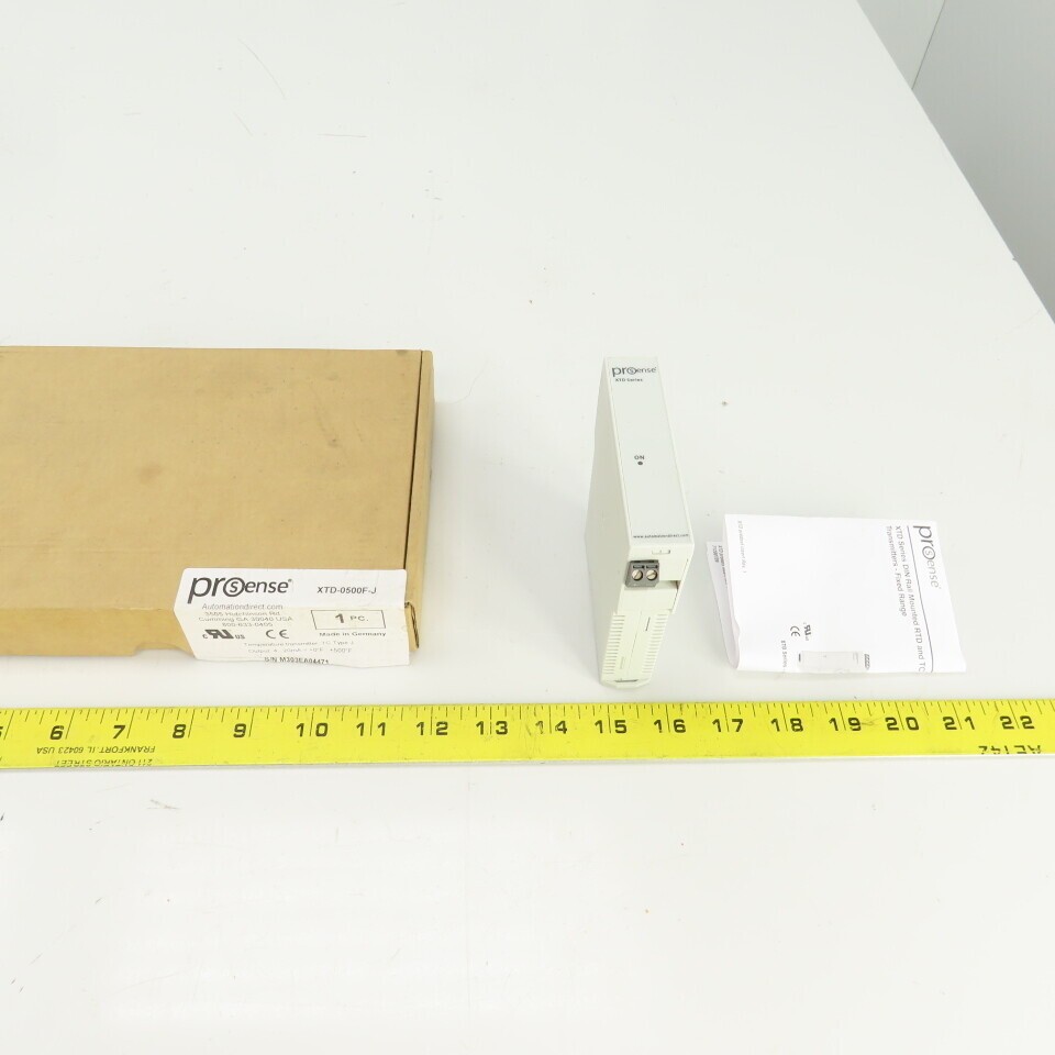 Automation Direct XTD-0500F-J Prosense Temperature Transmitter TC Type J 0-500-Â