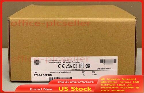 New Factory Sealed AB 1769-L30ERM / A CompactLogix 1MB Motion Controller