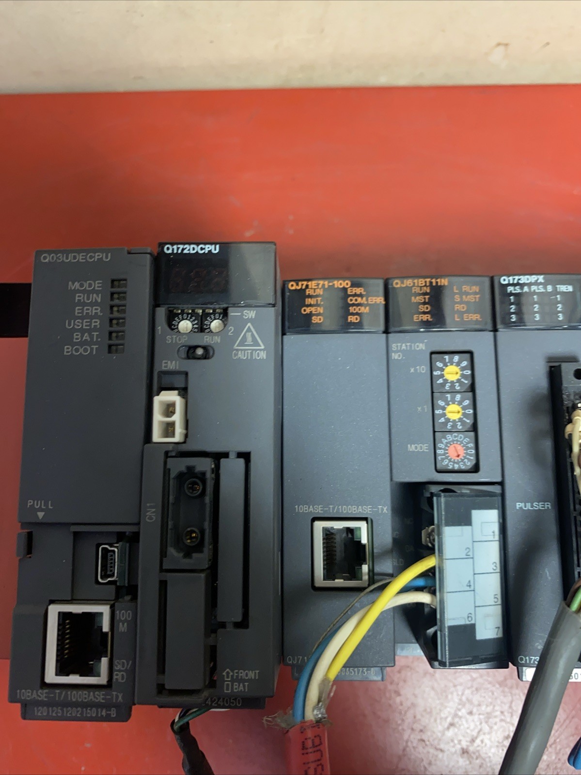 MITSUBISHI CPU MODULE Q312DB BASE Q61P POWER SUPPLY