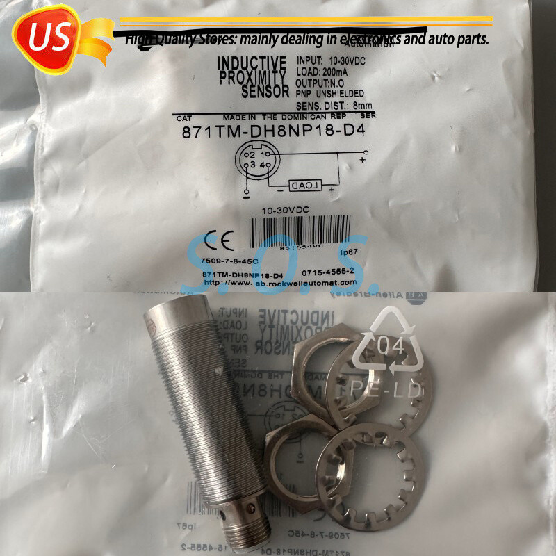 NEW 871TM-DH8NP18-D4 For Allen-Bradley Proximity Switch 871TMDH8NP18D4