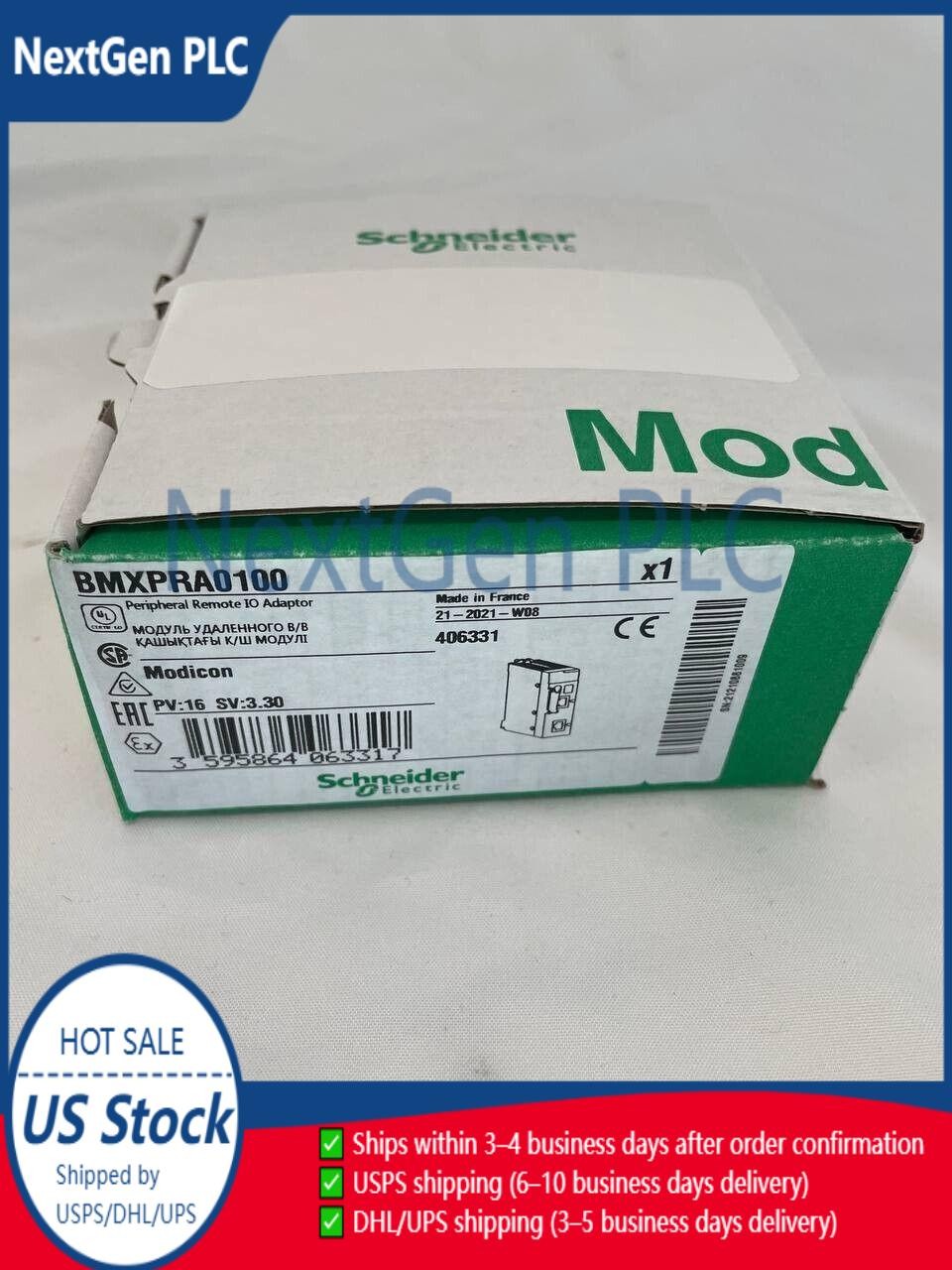 New Schneider Electric BMXPRA0100 Modicon X80 Peripheral Remote IO Adaptor Modul