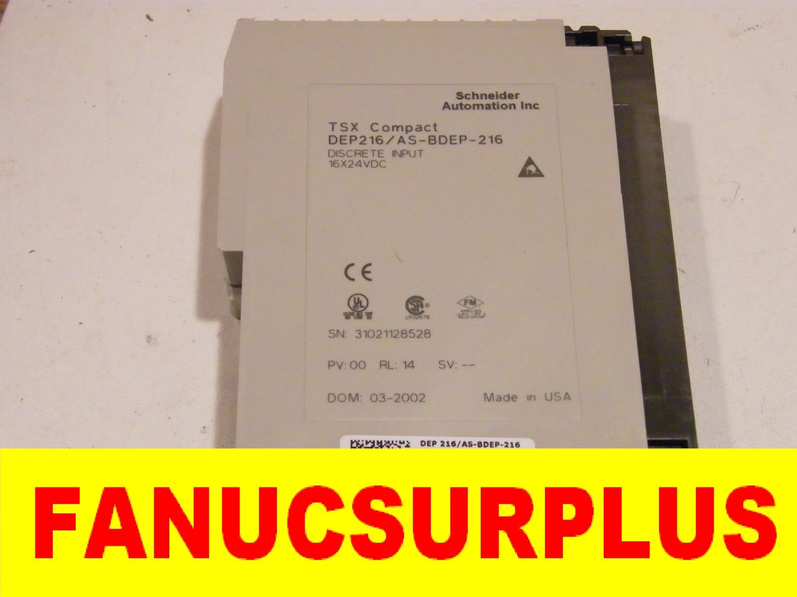 SCHNEIDER DEP216 AS-BDEP-216 1 YEAR WARRANTY