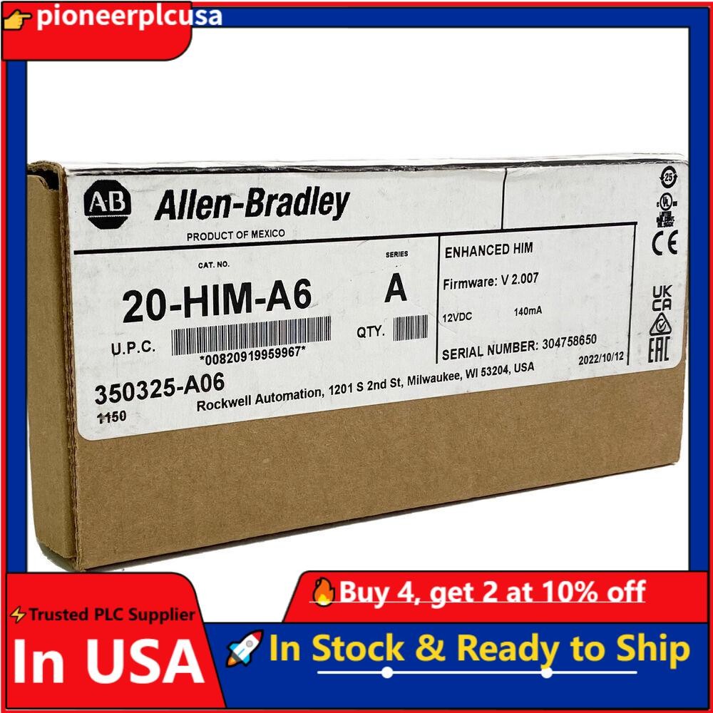 Allen Bradley 20-HIM-A6 PowerFlex HIM FW V 2.007 USA US Free Tax