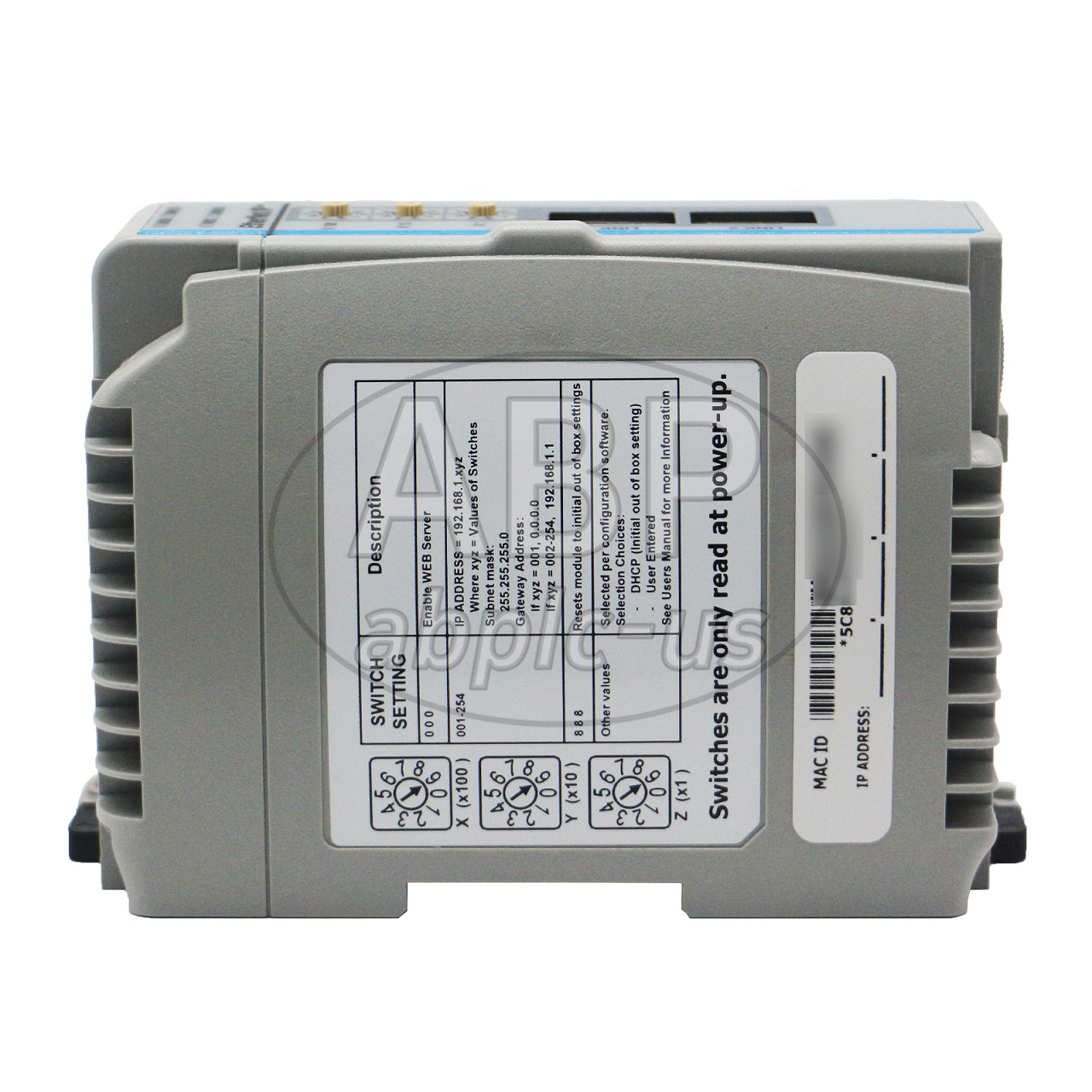 New AllenBradley 1769-AENTR 1769 Ethernet/IP Adapter 69-I/O,24.0V DC,Dual Port
