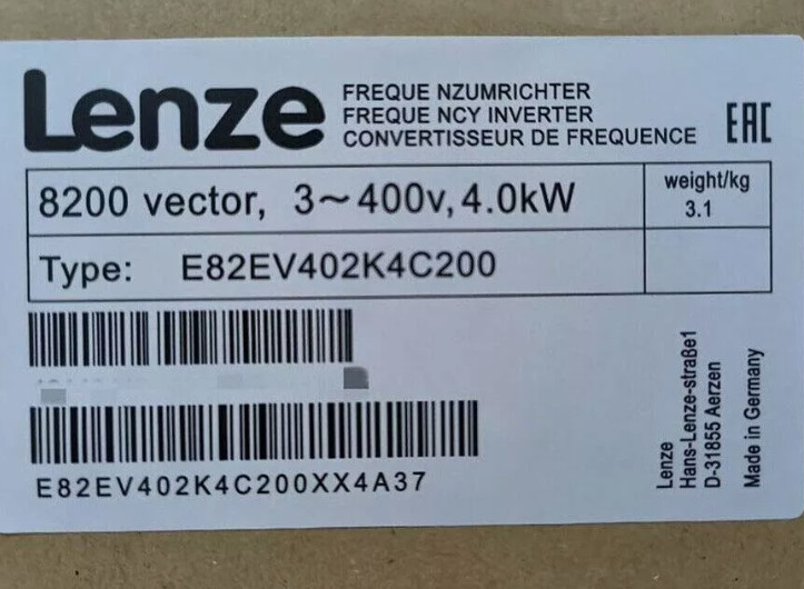 E82EV402K4C200 IPC New Lenze Frequency Inverter Drive E82EV402K4C200