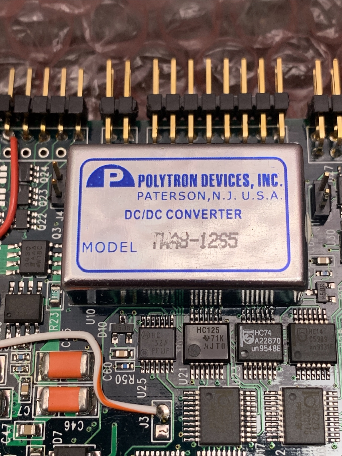 Board Unit Model SK326-565 A01 w/ Polytron Devices TVA8-12S5 DC/DC Converter
