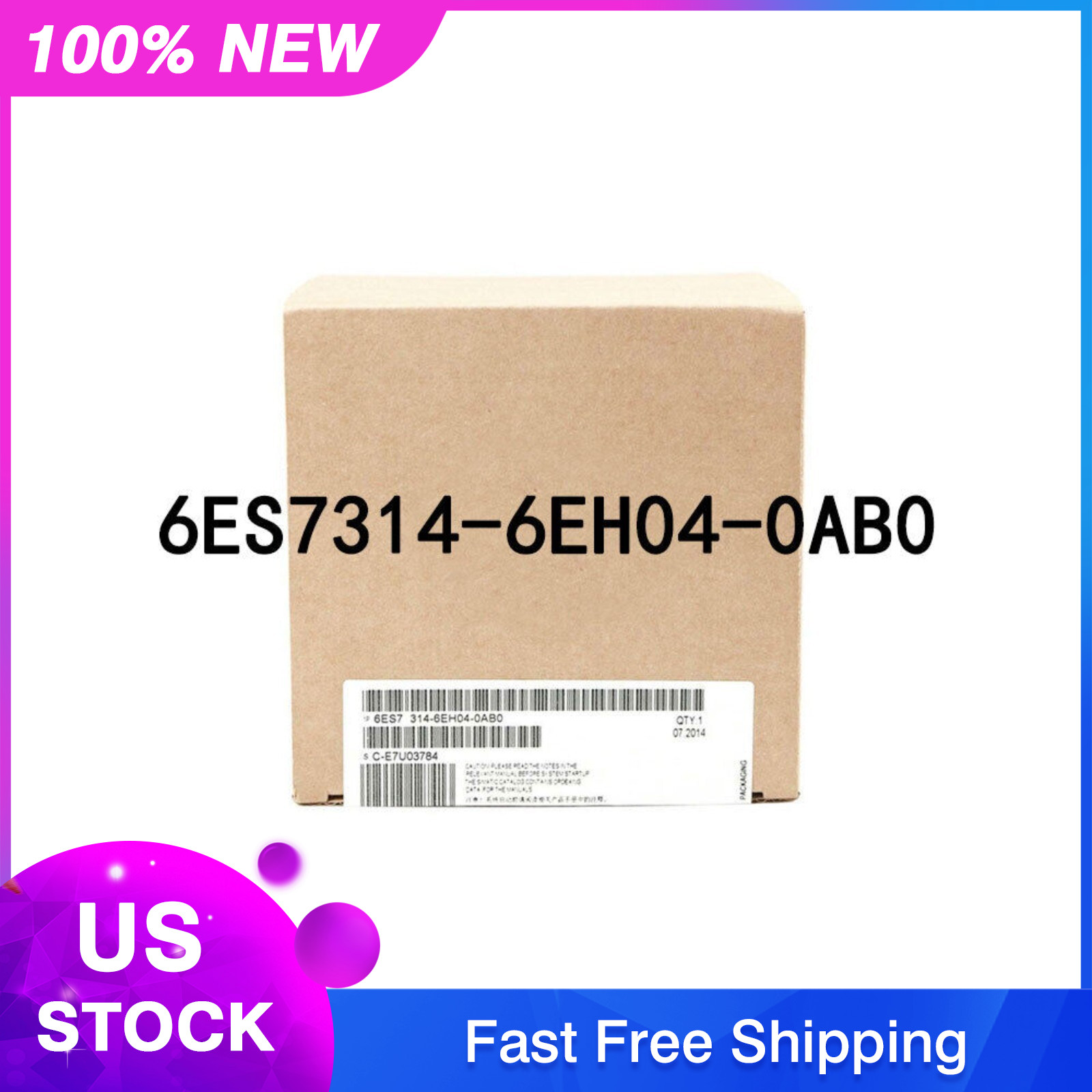 New Siemens 6ES7 314-6EH04-0AB0 6ES7314-6EH04-0AB0 S7-300 CPU 314C-2PN/DP