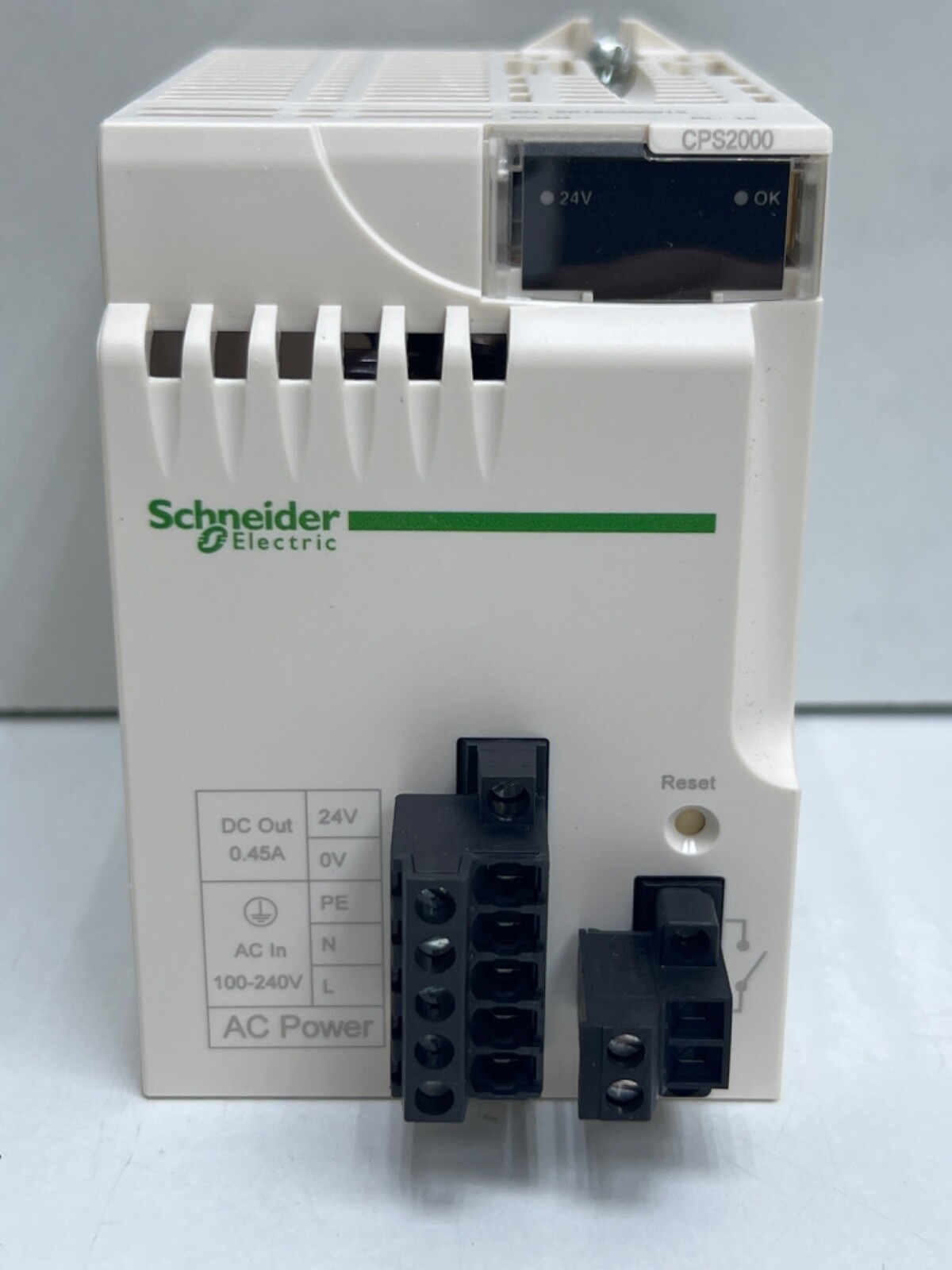 SCHNEIDER ELECTRIC BMXCPS2000 MODICON STANDARD AC POWER SUPPLY