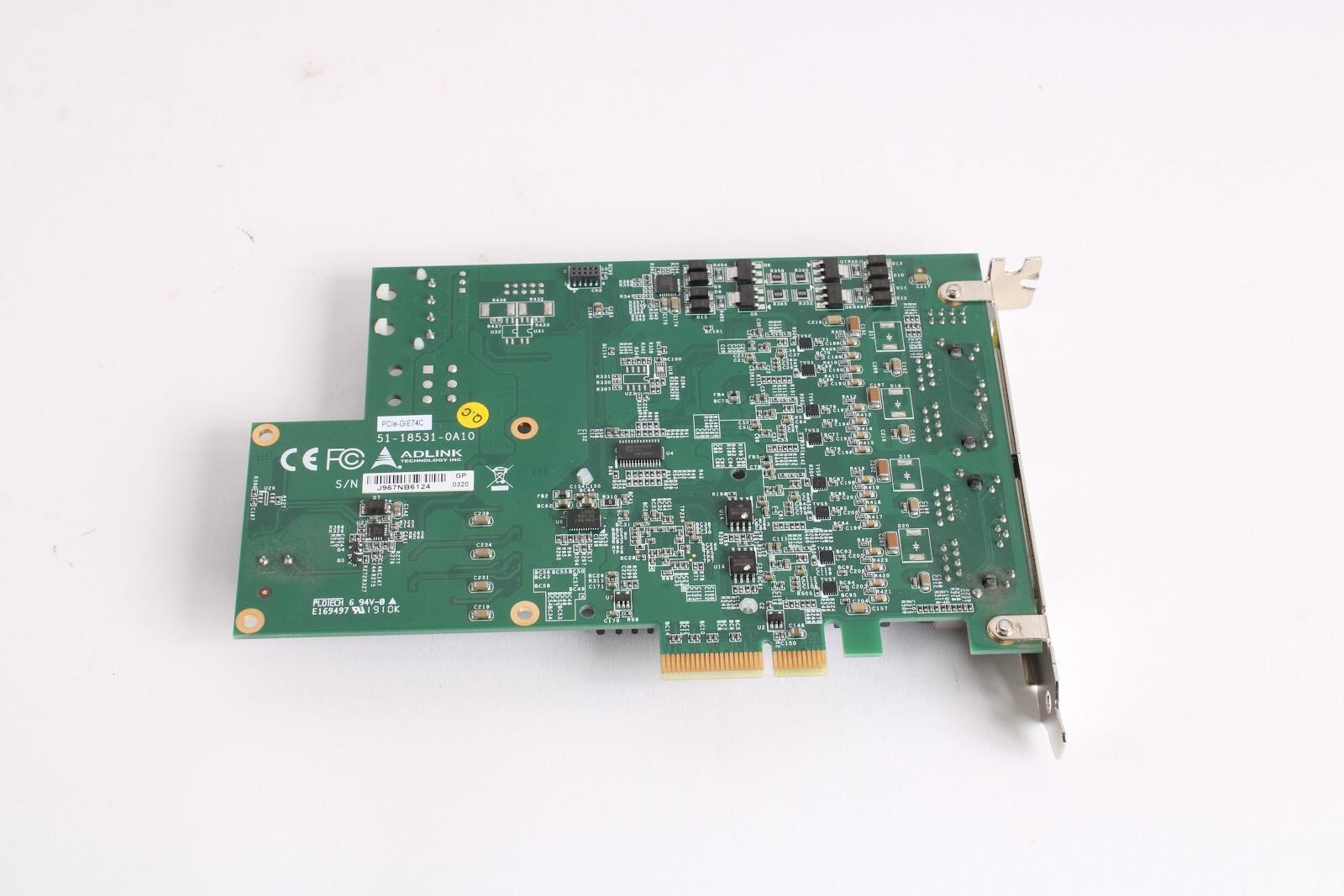 Adlink PCIe-GIE74C Frame Grabber / Video Capture Card 51-18531-0A10