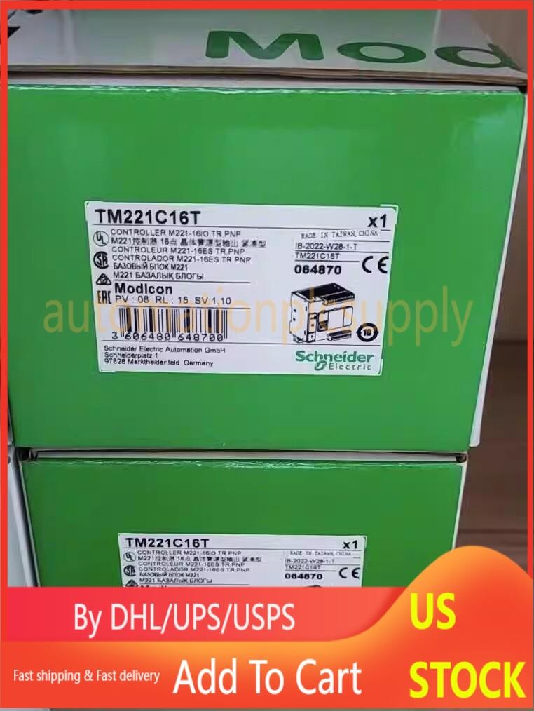 One Schneider TM221C16T PLC Module New In Box Fast Shipping US Free TAX