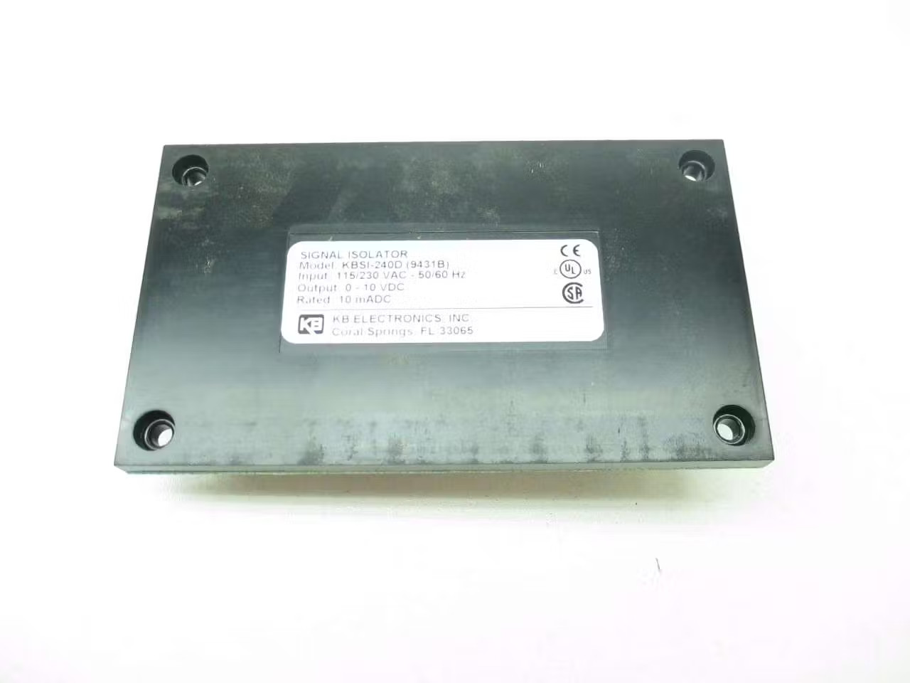 Kb Electronics KBSI-240D Signal Isolator 115/230v-ac 0-10v-dc Dc Drive