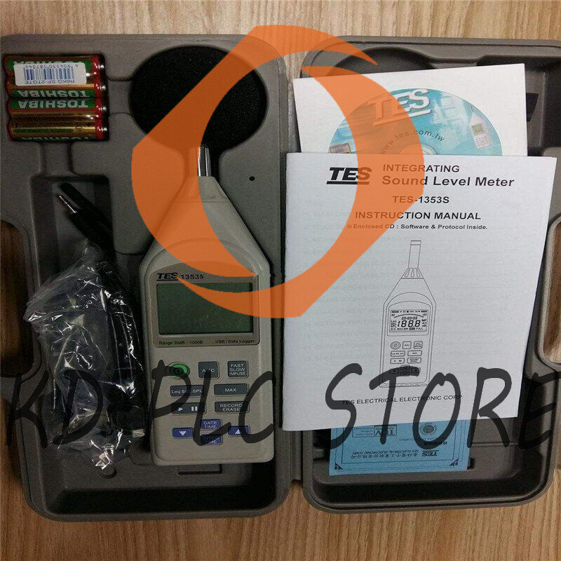 1PC NEW TES-1353S Integrating Sound Level Meter SPL Range 30-130dB Records Datas