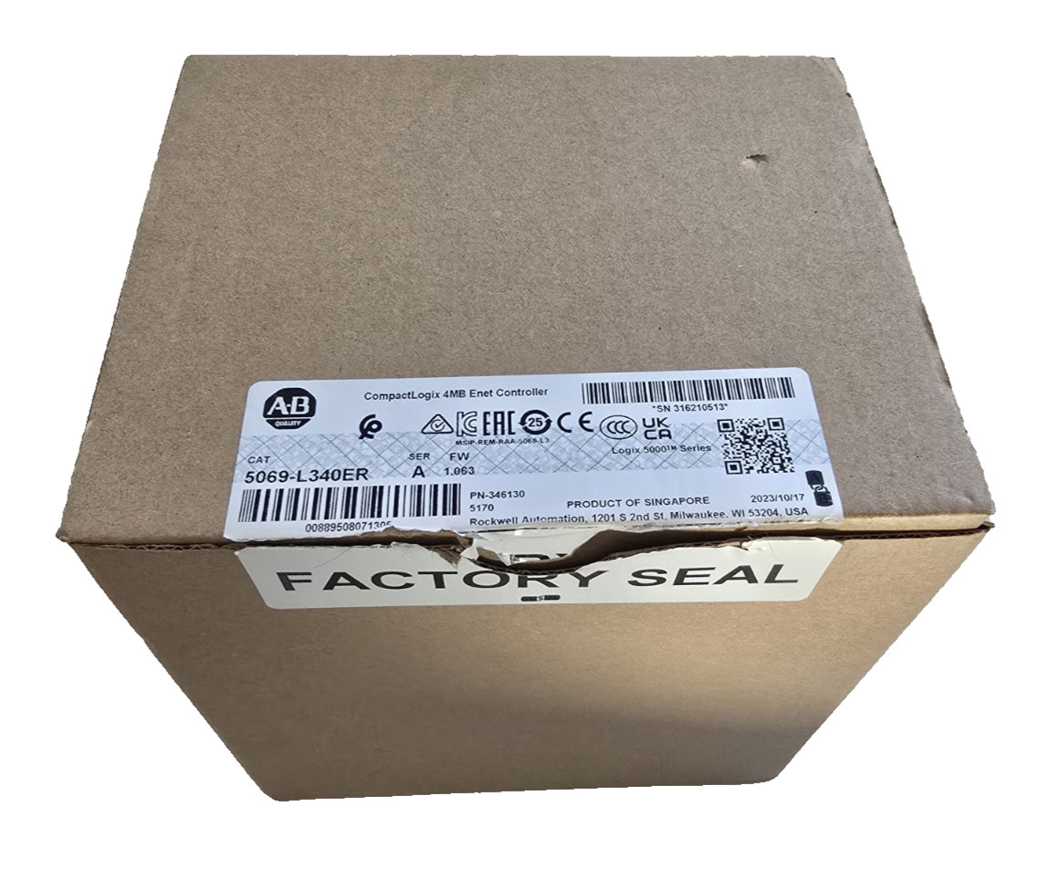 USA Seller! Allen Bradley 5069-L340ER CompactLogix 5380 PLC Controller