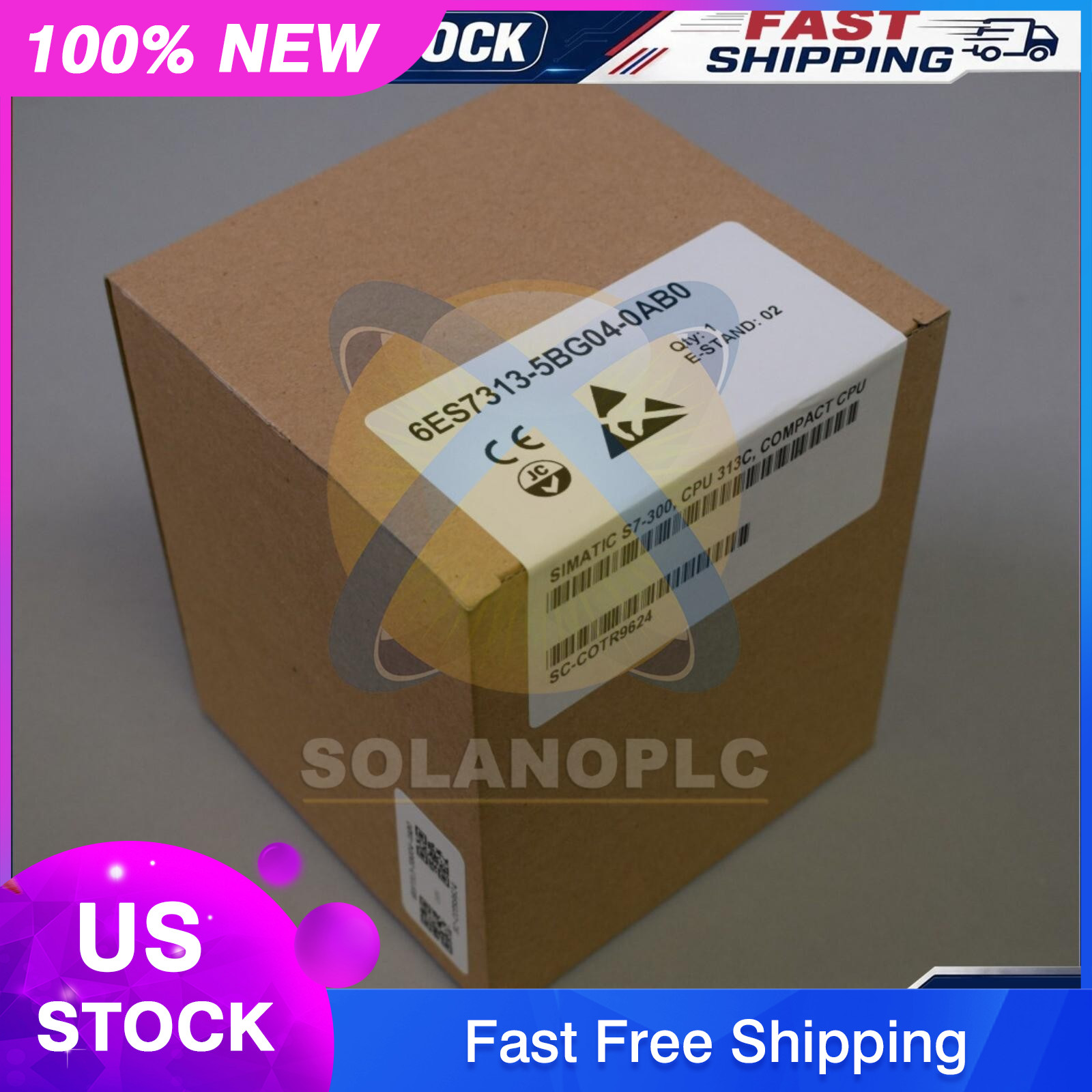 New Siemens Simatic CPU 313C 6ES7313-5BG04-0AB0 6ES73135BG040AB0