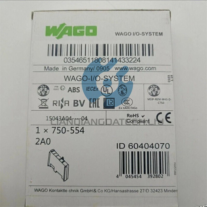 NEW WAGO 750-554 Module PLC 750-554 In Box