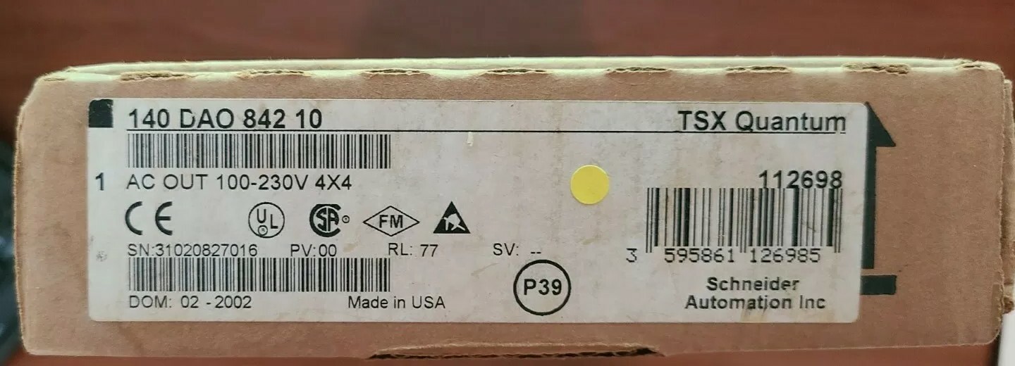 FOR PARTS ONLY Schneider 140-DAO-842-10 I/O Module