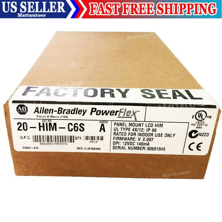 New Sealed AB 20-HIM-C6S PFlex 20 IP66-UL NemaType 4X-12 20HIMC6S US Free Tax
