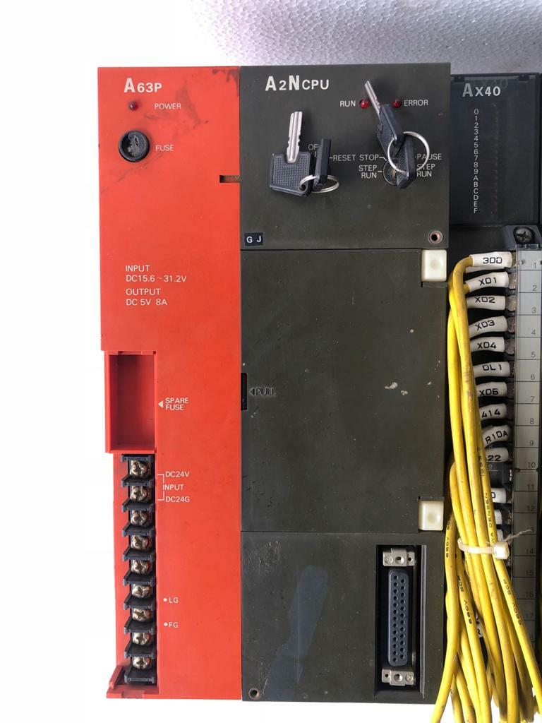 Mitsubishi Plc Base Unit With A63P,A2NCPU,AX40,AG60,AY11