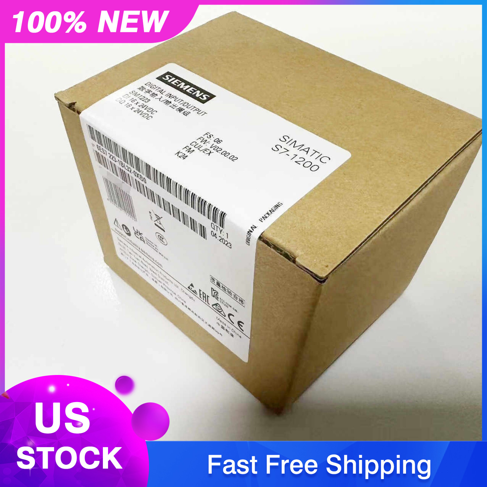 New Siemens 6ES7223-1BL32-0XB0 6ES72231BL320XB0 S7-1200 Digital I/O SM 1223