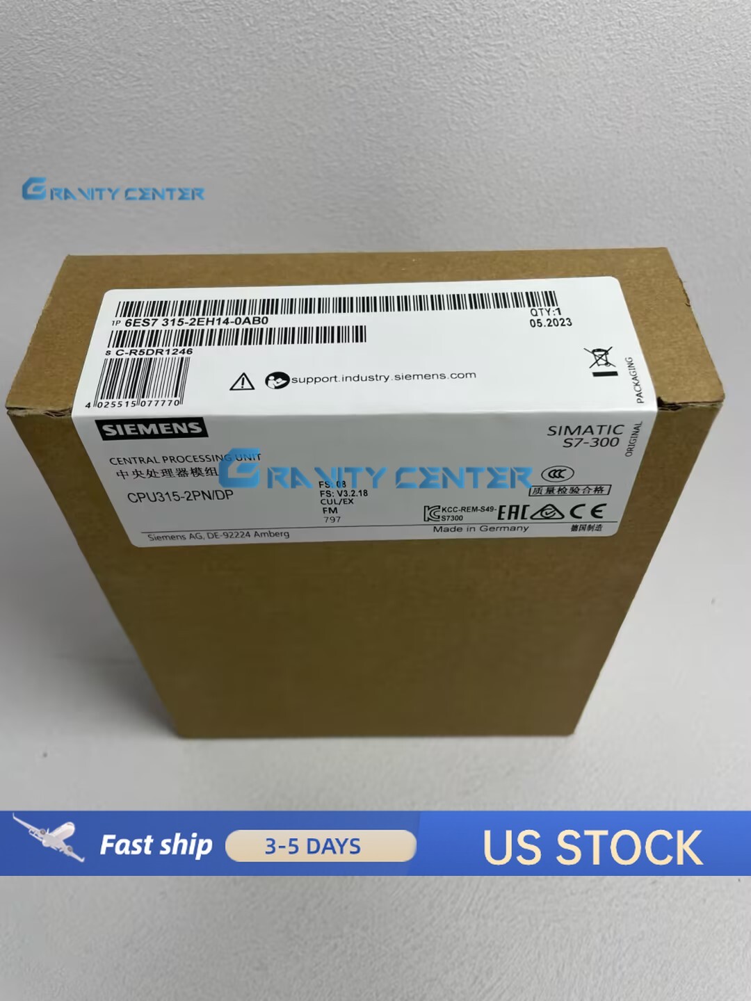 New Siemens 6ES7315-2EH14-0AB0 6ES7 315-2EH14-0AB0 SIMATIC S7-300 CPU 315-2