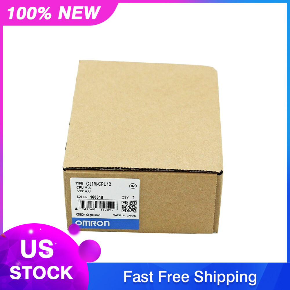 NEW OMRON CJ1M-CPU12 PLC Module US Free TAX