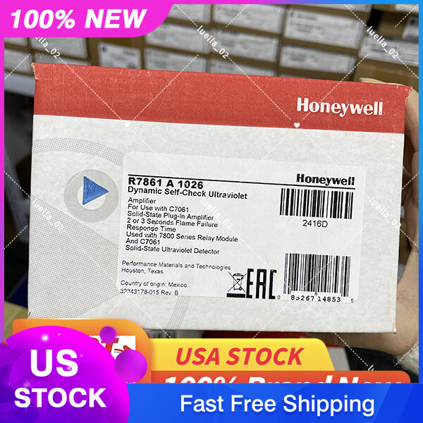 Free delivery New Genuine HONEYWELL R7861A1026 Ultraviolet Flame Amplifier