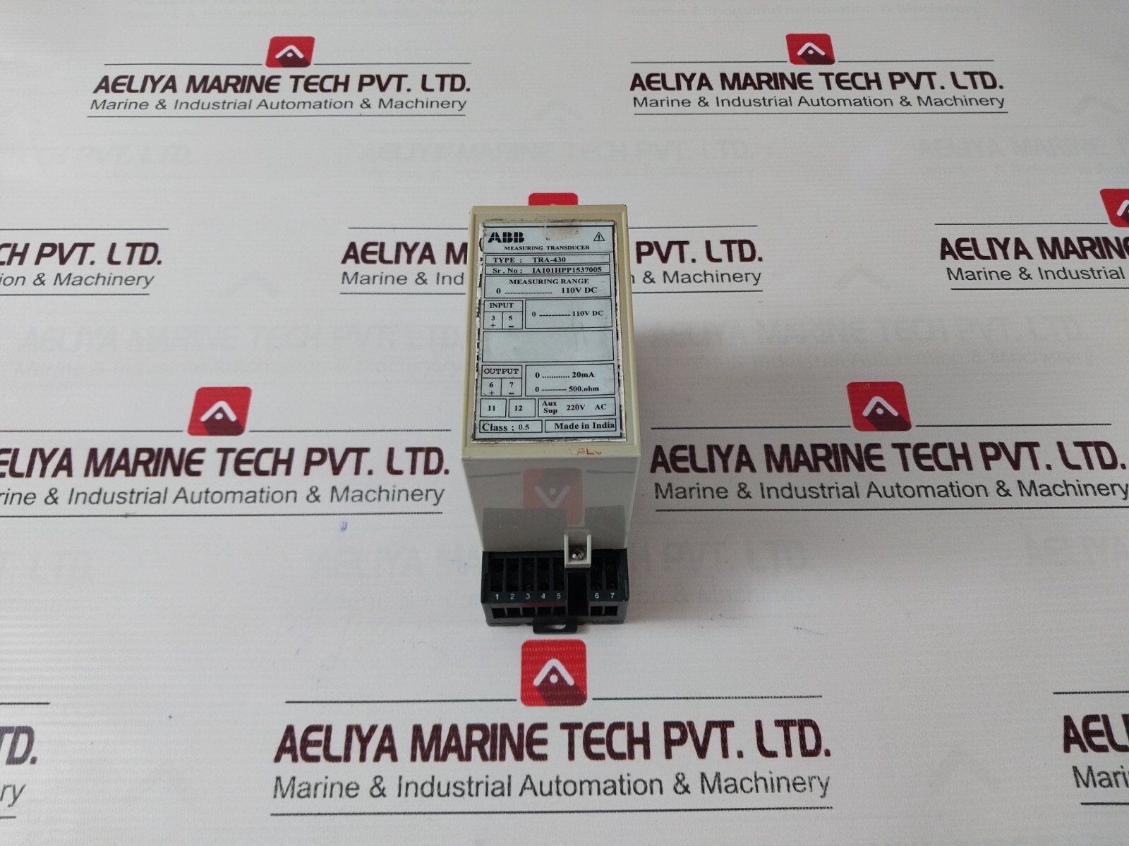 ABB TRA 430 Measuring Transducer Input 0-110V DC