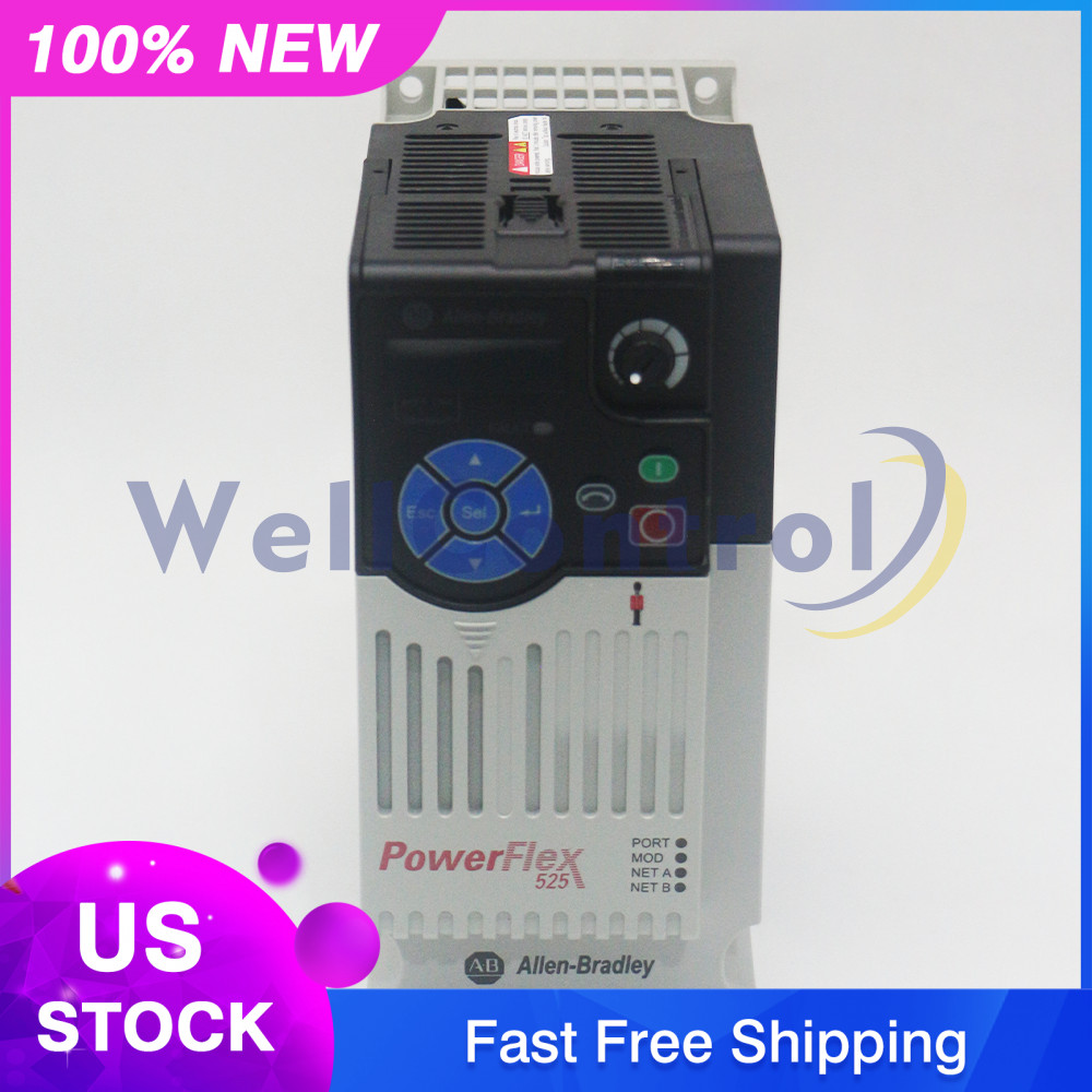 New Sealed Allen-Bradley 25B-D010N104 Powerflex 525 AC Drive 5HP 4.0KW