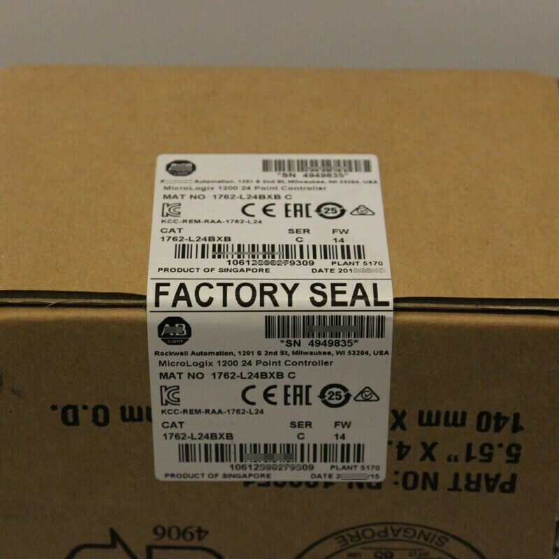 New Allen-Bradley AB 1762-L24BXB SER C MicroLogix 1200 24 Point Controller
