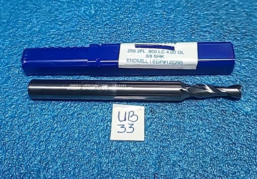 GW .259 2FL .900 LC 4.00 OL 3/8 SHK END MILL