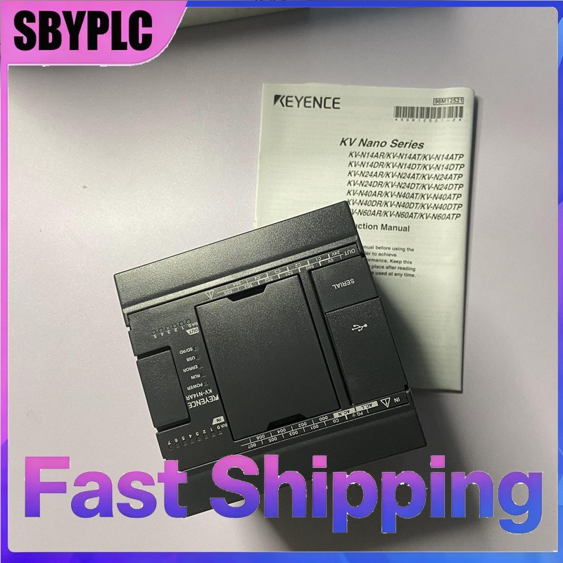 New KEYENCE KV-N14AR Programmable Logic Controller Base Unit, AC Power Supply