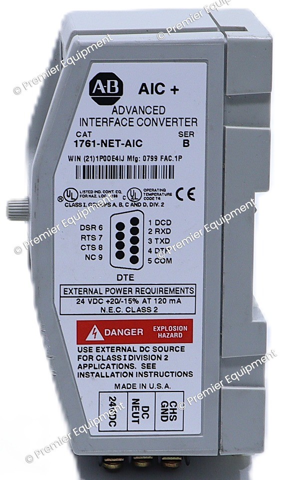 * ALLEN BRADLEY 1761-NET-AIC ADVANCED INTERFACE CONVERTER