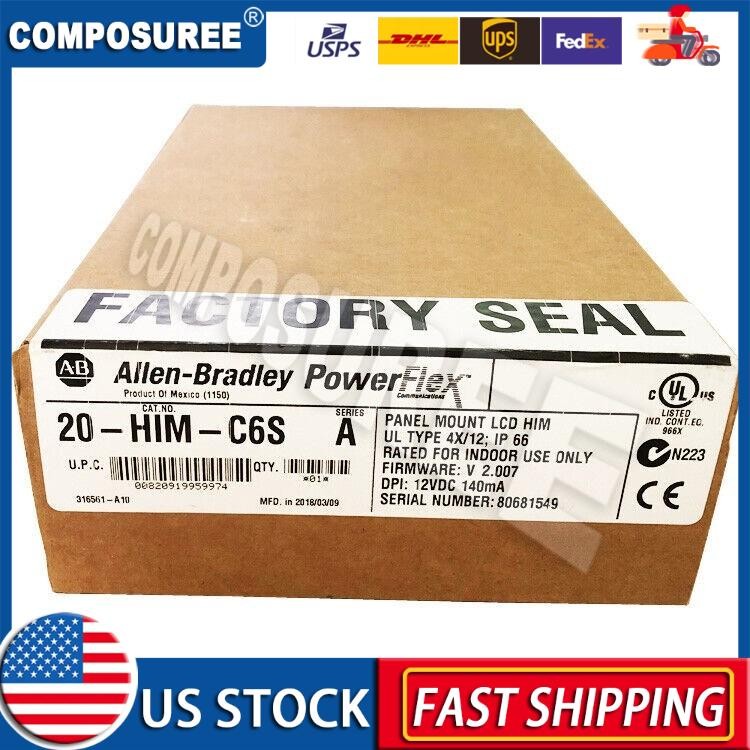 New Sealed AB 20-HIM-C6S PFlex 20 IP66-UL NemaType 4X-12 20HIMC6S US Free Tax
