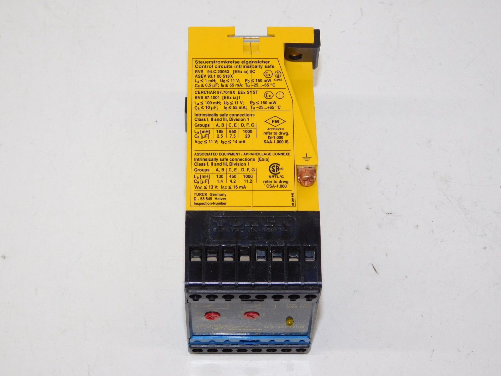 New Turck MS21-12EX0-R/115VAC Multisafe Rotational Speed Monitor 53414 Module