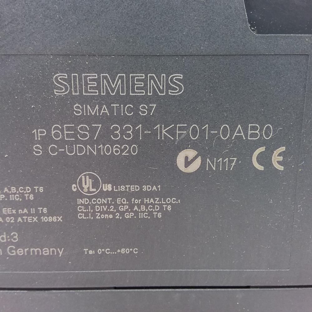 6ES7 331-1KF01-0AB0 | Siemens | SIMATIC S7-300, Input Module, No Box