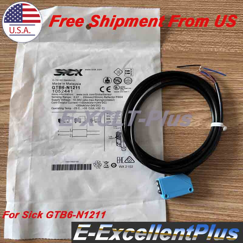 For Sick GTB6-N1211 10-30VDC Photoelectric Sensor Switch GTB6N1211 10-140mm