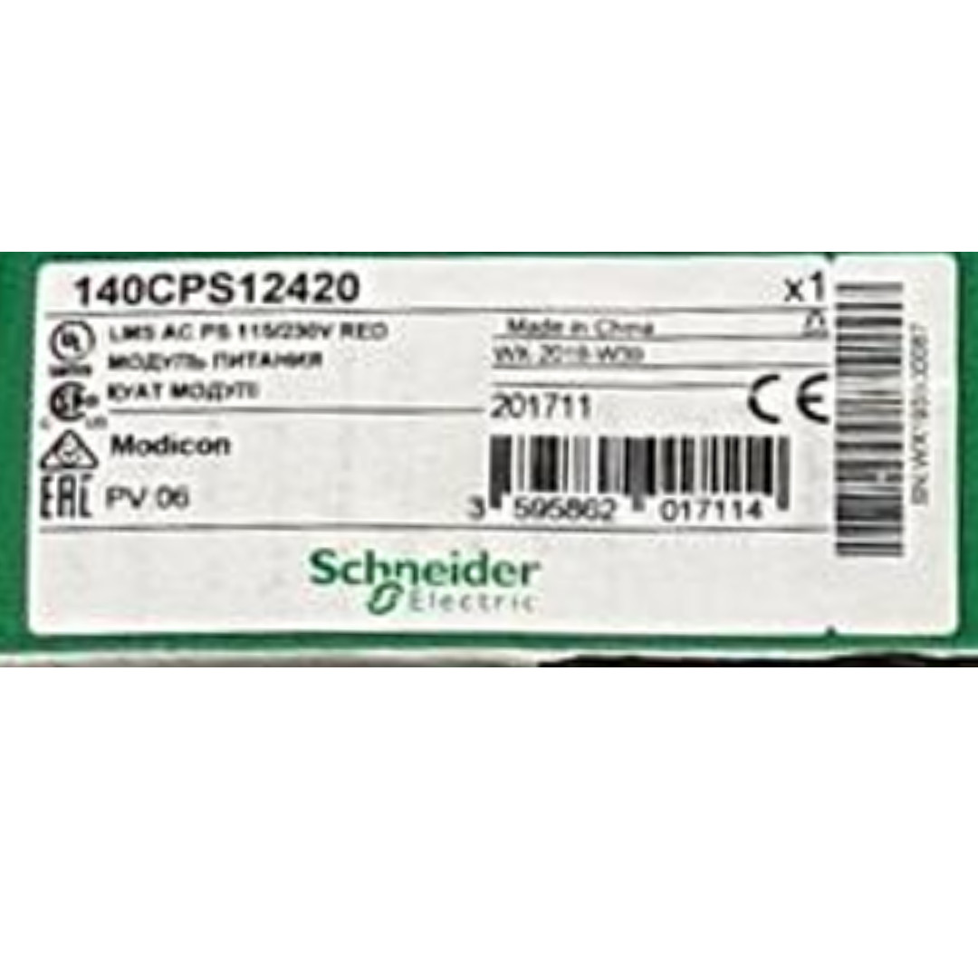 Schneider Electric140CPS12420 Modicon AC Power Supply New